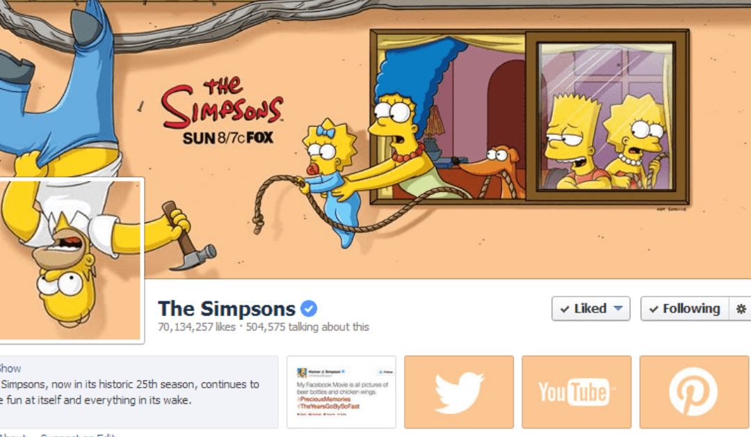 Facebook Content Strategy and Page Review: The Simpsons