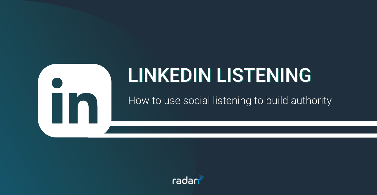 social listening on linkedin